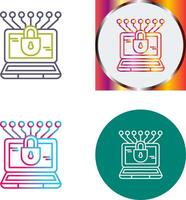 Money Hacking Icon Design vector