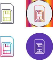 Sim Card Icon Design vector