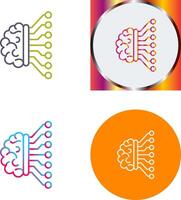 Machine Learning Icon Design vector