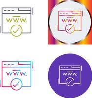 Domain Icon Design vector