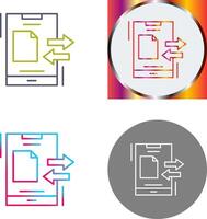 diseño de icono de transferencia de datos vector