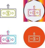 Money Up Icon Design vector