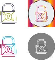 Padlock Icon Design vector