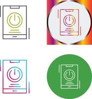 Power Icon Design vector