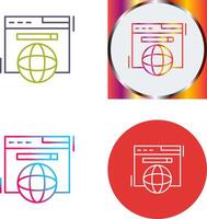 Browser Icon Design vector