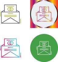 Invitation Card Icon Design vector