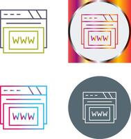 Www Icon Design vector