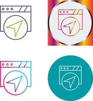 Navigation Icon Design vector