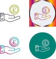 Pound Icon Design vector