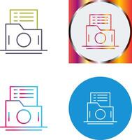 List Folder Icon Design vector