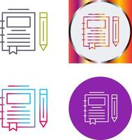 Journal Icon Design vector