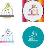 Bar Chart Icon Design vector