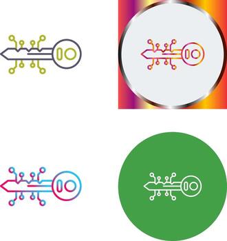 Key Icon Design vector