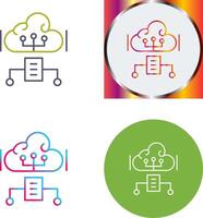 Cloud Computing Icon Design vector