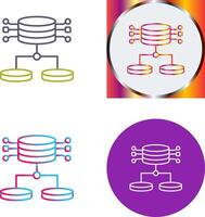 Structured Data Icon Design vector