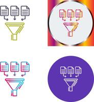 Data Collection Icon Design vector