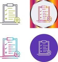 Task List Icon Design vector