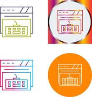 Keyboard Icon Design vector