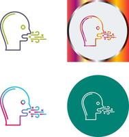 Bad Breath Icon Design vector