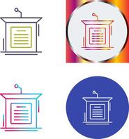 Podium Icon Design vector