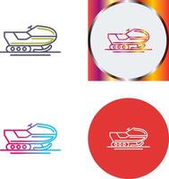 Snowmobile Icon Design vector