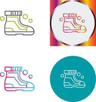 Ski Boots Icon Design vector