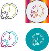 Time Setting Icon Design vector