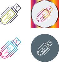 Usb Drive Icon Design vector