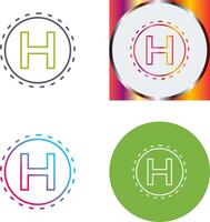 Helipad Icon Design vector
