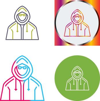 Hacker Icon Design vector