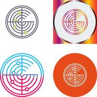 Radar Icon Design vector