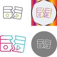 Broken Icon Design vector