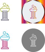 Podium Icon Design vector