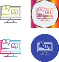 Faq Icon Design vector