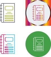 Notebook Icon Design vector