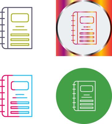 Notebook Icon Design