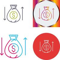 Money Bag Icon Design vector