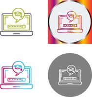 Digital Learning Icon Design vector