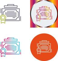 Certificate Icon Design vector