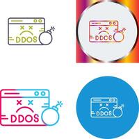 Ddos Icon Design vector