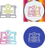 CV Icon Design vector
