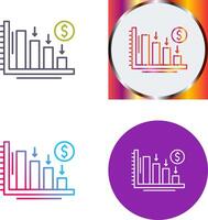 Loss Icon Design vector