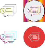 Dialog Icon Design vector