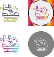 Ice Skating Icon Design vector