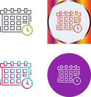 Deadline Icon Design vector