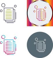 Document Icon Design vector