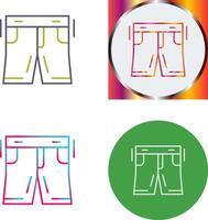 diseño de icono de pantalones cortos vector