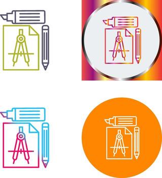 Study Tools Icon Design vector