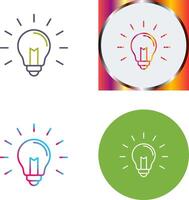 Light Bulb Icon Design vector