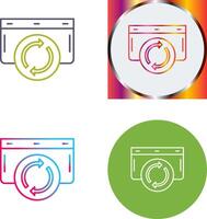 Refresh Icon Design vector
